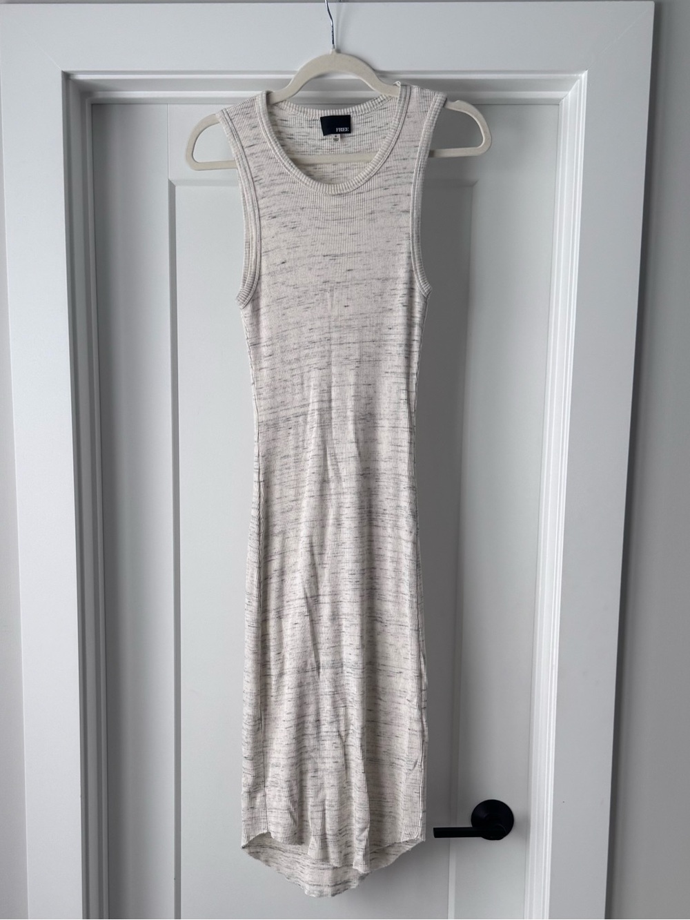 Aritzia Cream Midi Tank Dress